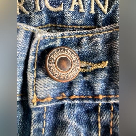 Vintage American Eagle Stonewashed Jeans, RN 54485, size 33x32 - Picture 4 of 8